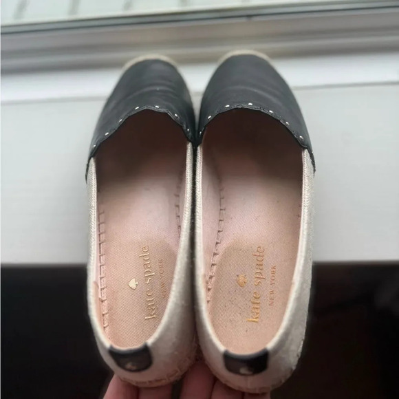 Kate Spade women’s Gardenia Espadrilles Natural + Black - Picture 5 of 9
